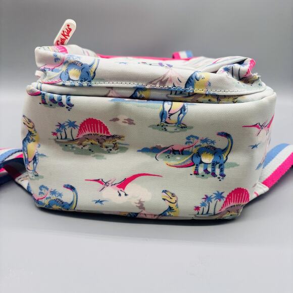 Cath Kidston Bag Kids Small Cream Pink Backpack Dinosaur Print Toddler School - Picture 7 of 9
